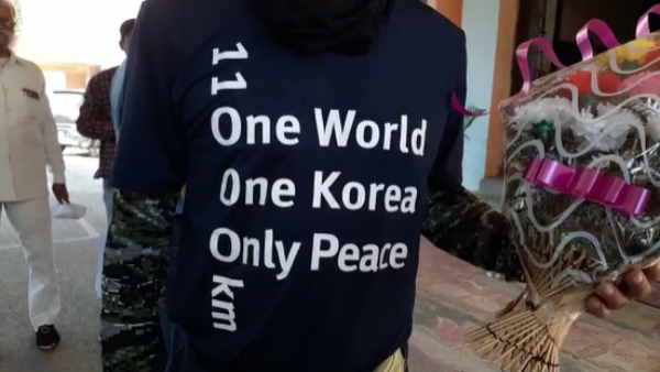 11000 kilometer walk dr Song Inyep reached Agra world peace Travel from Korea to Rome