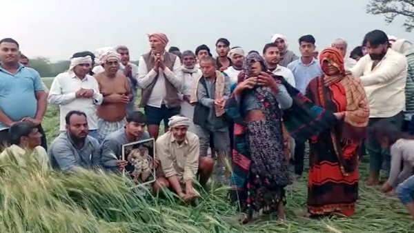 Natures havoc farmer died due to the shock of crop failure beacuse of heavy rain and hailstorm