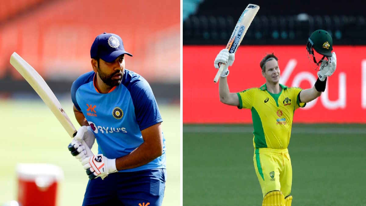 Rohit Sharma And steve smith Rohit Sharma And steve smith