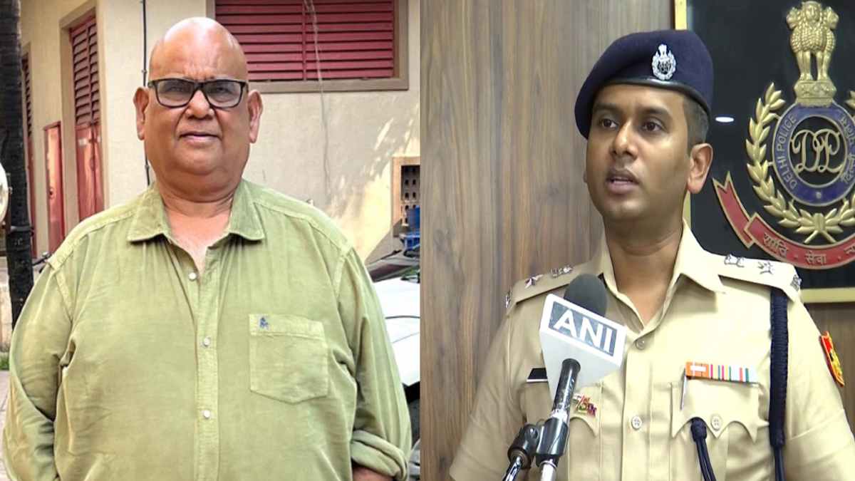 Satish Kaushik and Delhi DCP Satish Kaushik and Delhi DCP