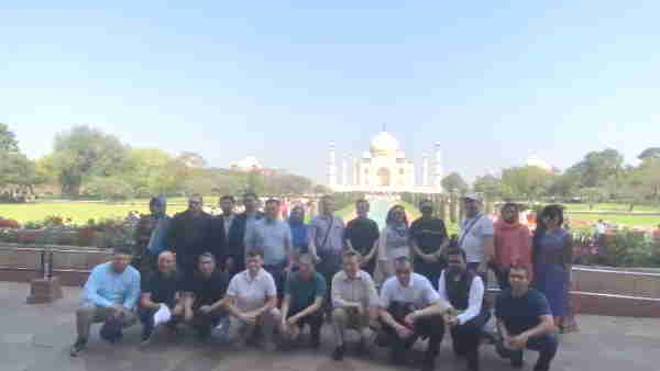 The Supreme Court of the Shanghai Cooperation Organisation reached Agra 45 members visited Taj