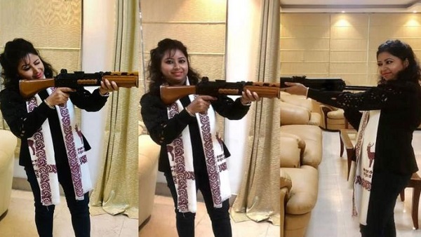 श्वेता झा ने बताया कब की है AK47 के साथ की तस्वीरें