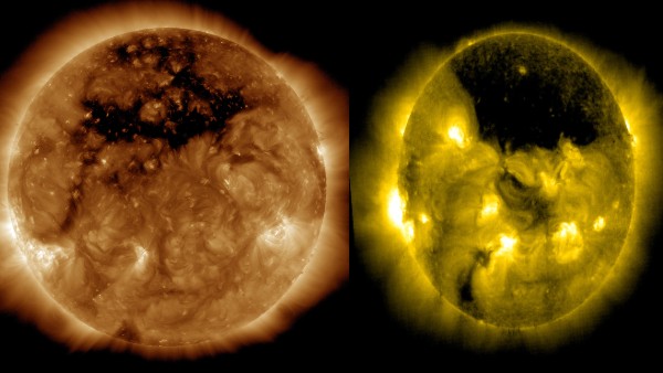 Giant hole in Sun