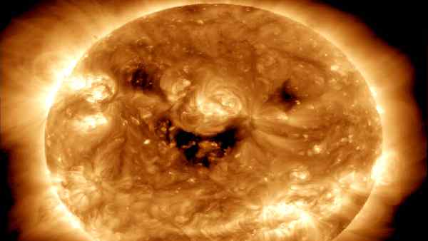 Giant hole in Sun