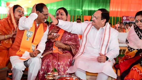 बीजेपी के राष्ट्रीय अध्यक्ष जेपी नड्डा ने भाजपा के नए कार्यालय का किया भूमिपूजन