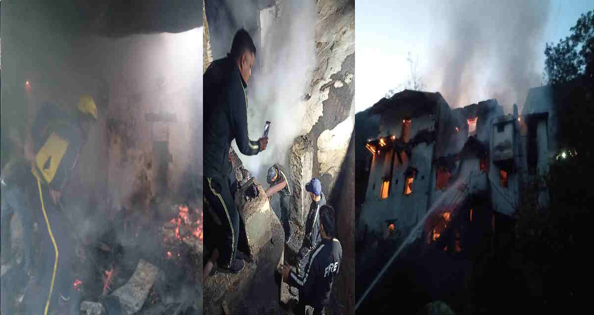 Fierce fire Four daughters of three real sisters burnt alive in the fire dead bodies not found Fierce fire Four daughters of three real sisters burnt alive in the fire dead bodies not found