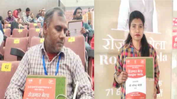 Agra 100% blind Tasavvar Ali and Manisha Kumari get appointment letter
