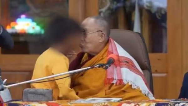 dalai lama kiss