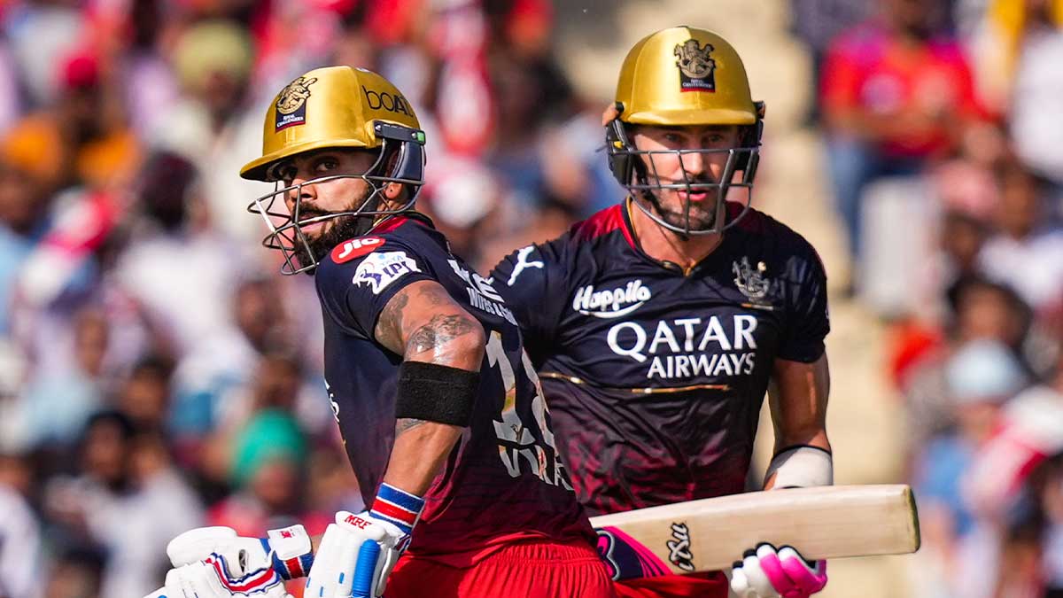 Virat Kohli and Faf du Plessis Virat Kohli and Faf du Plessis