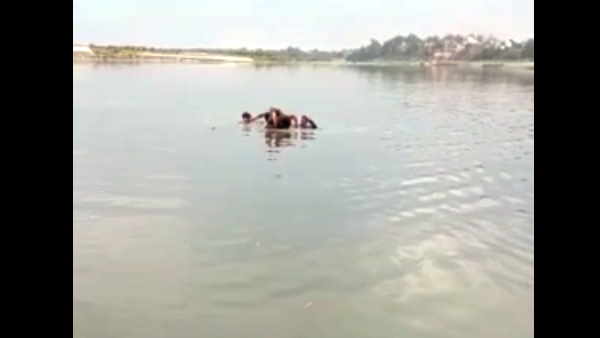 Kanpur:Tragic incident Painful death of 4 children drowned in Amrit Sarovar went after school leave