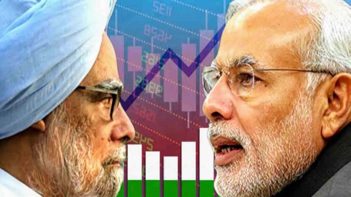 Indian Economy in 10 years of manmohan singh vs 9 years of narendra modi govt Indian Economy in 10 years of manmohan singh vs 9 years of narendra modi govt