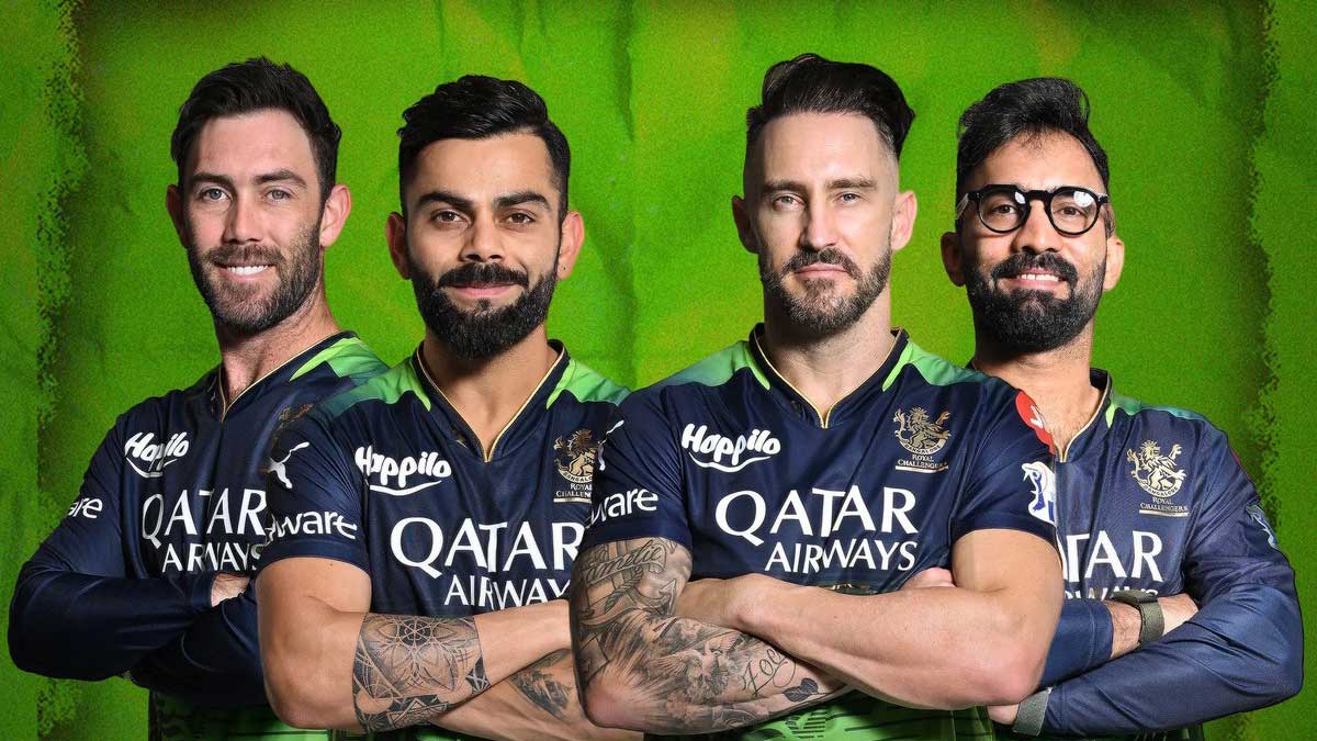 RCB wear green jersey RCB wear green jersey