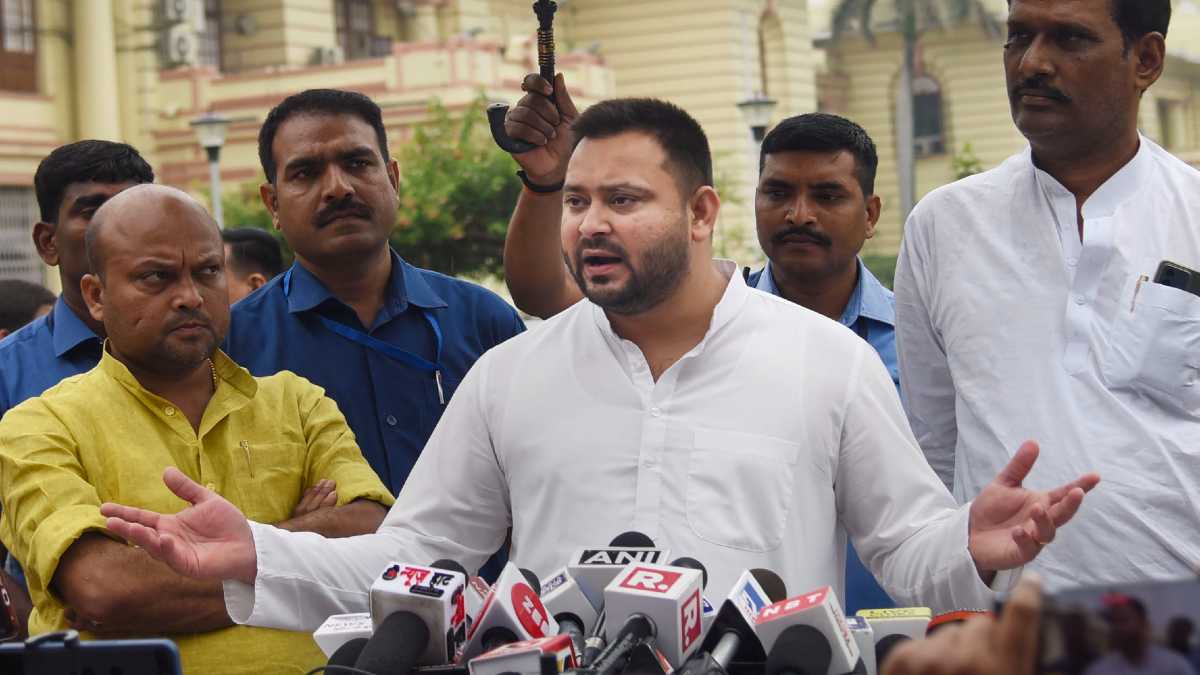 Bihar violence Deputy CM Tejashwi Bihar violence Deputy CM Tejashwi