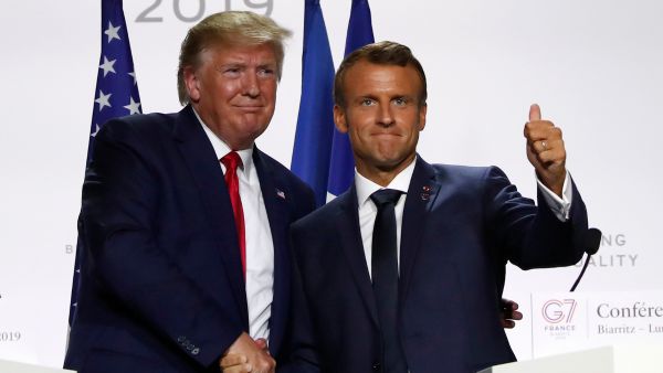 Donald Trump on Emmanuel Macron