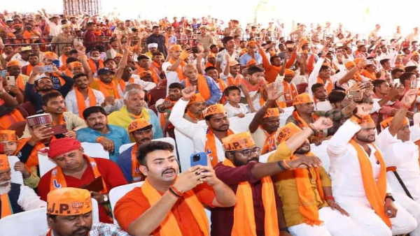 UP Nikay Chunav 2023 Yogi public meeting in Balrampur says triple engine connected double engine