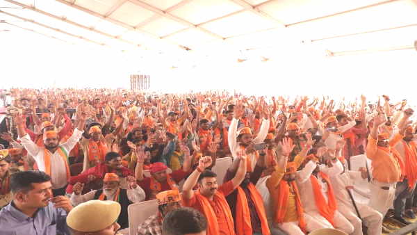 UP Nikay Chunav 2023 Yogi public meeting in Balrampur says triple engine connected double engine