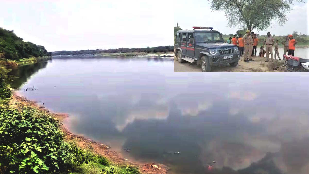 Etawah 6 boys drowning in Yamuna during Ganga Dussehra 4 were rescued search continues for 2 Etawah 6 boys drowning in Yamuna during Ganga Dussehra 4 were rescued search continues for 2