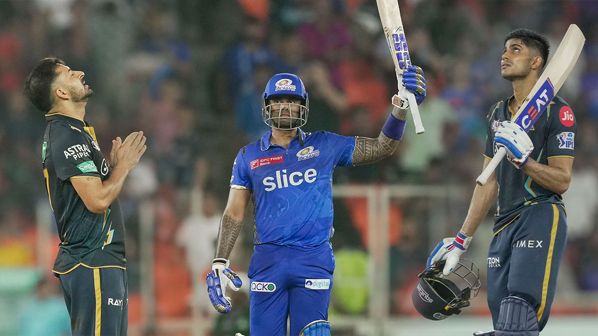 Shubman Gill, Mohit Sharma, Suryakumar Yadav Shubman Gill, Mohit Sharma, Suryakumar Yadav