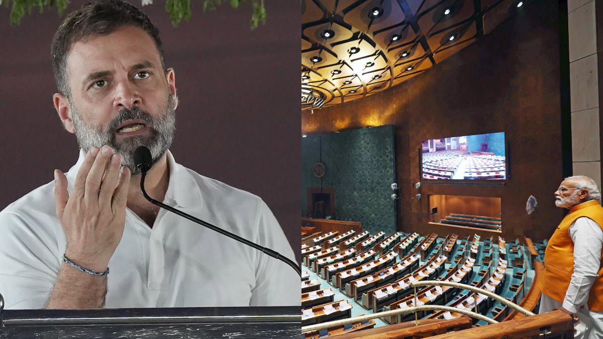 Rahul Gandhi slams PM Modi says Parliament built through constitutional values not by bricks of ego Rahul Gandhi slams PM Modi says Parliament built through constitutional values not by bricks of ego