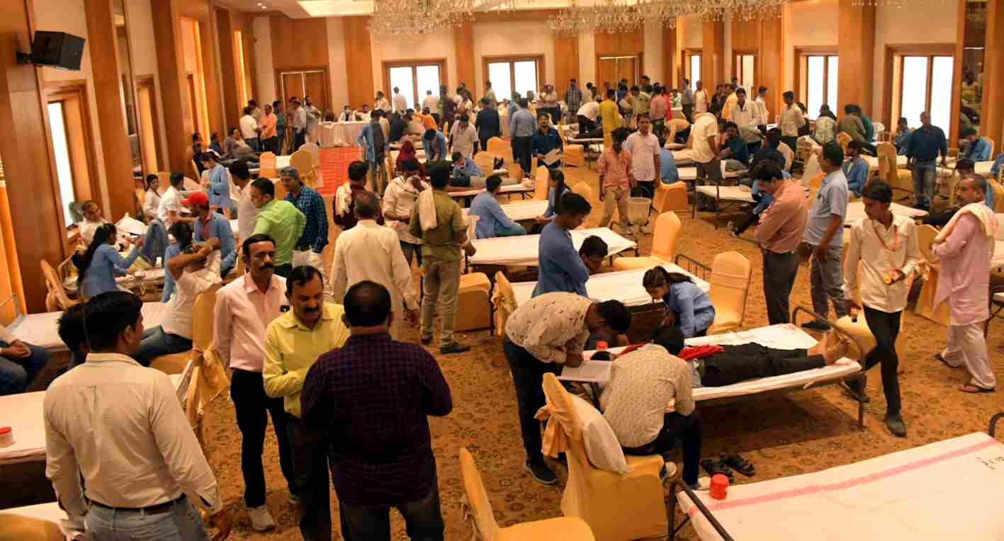 sagar, blood donation camp, record sagar, blood donation camp, record