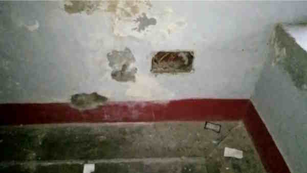 Farrukhabad Commode wash basin doors electrical boards uprooted from government residence by SDM