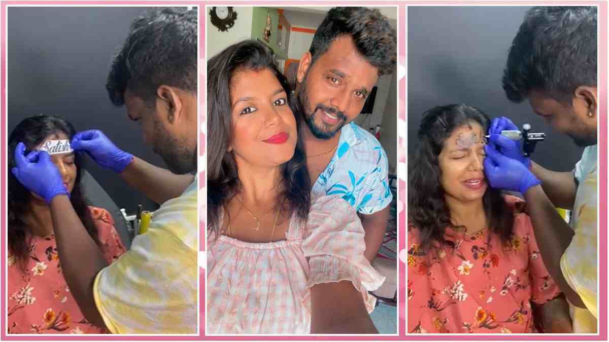 bangalore woman gets husbands name tattooed bangalore woman gets husbands name tattooed