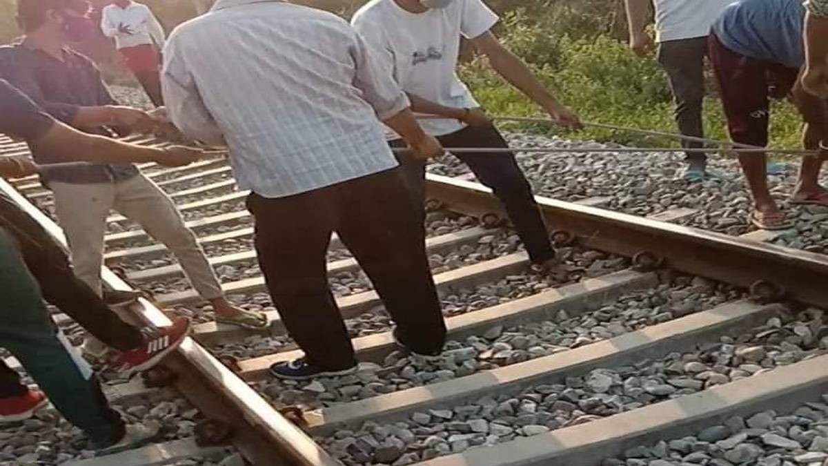 9 camels died due to punjab mail train collision in Raisen, bus full of wedding processions derailed 9 camels died due to punjab mail train collision in Raisen, bus full of wedding processions derailed