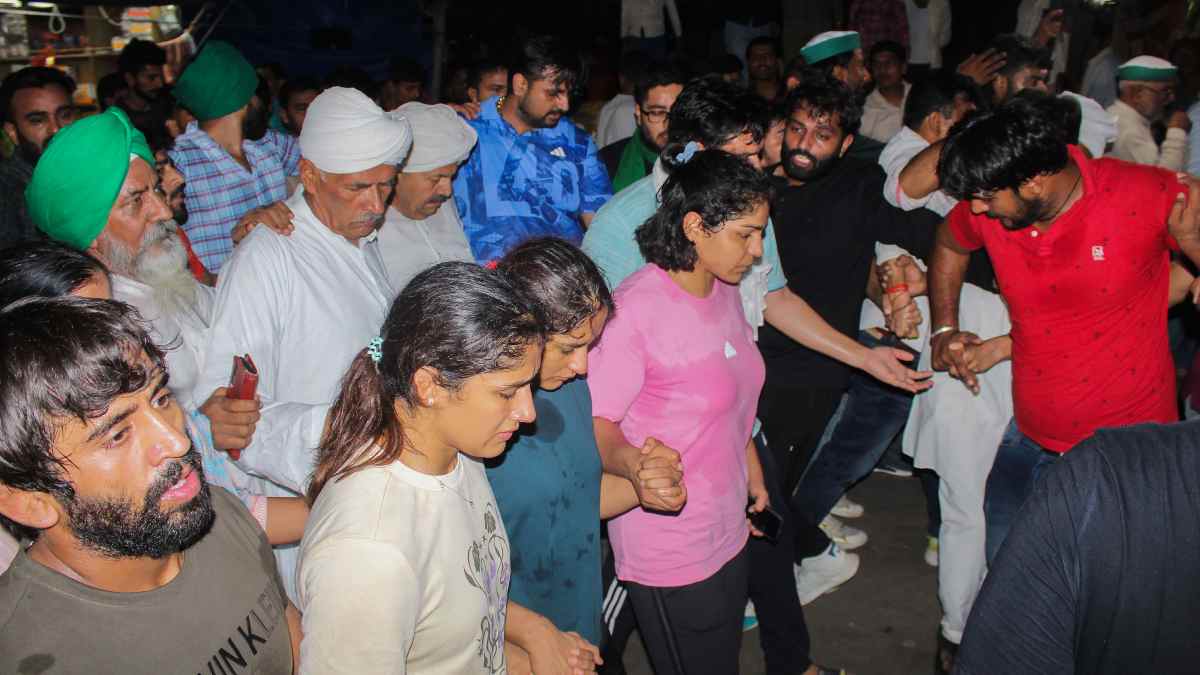 Wrestlers Protest Live at Haridwar Wrestlers Protest Live at Haridwar