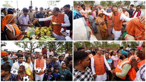 CM Shivraj arrived on Shahdol tour, showed a different style, asked - how Amma gave Jamun