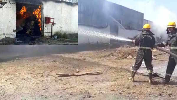 shamli fire spoon matchbox factory godown Fire brigade of four districts Goods worth crores burnt