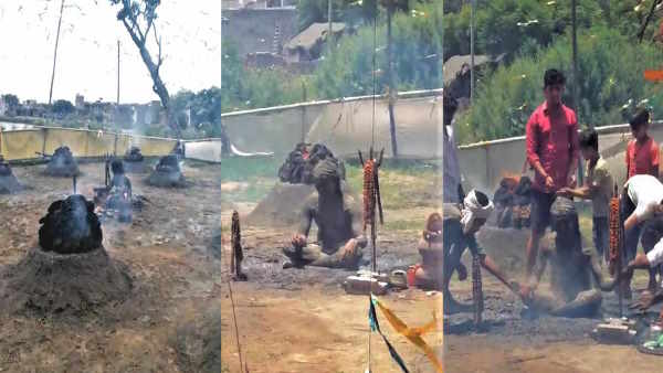 40 days fire penance to declare India Hindu nation by Mahant Kanhaiya following Dhirendra Shastri