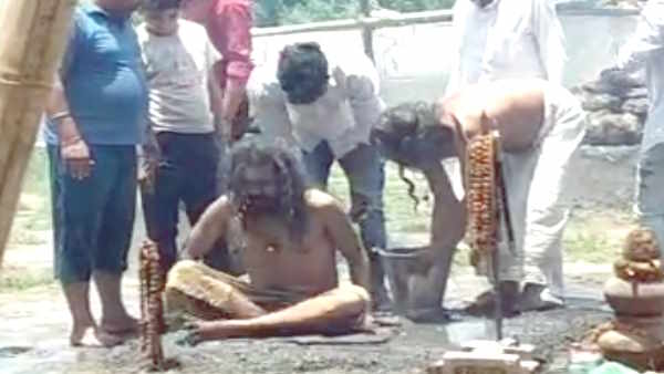 40 days fire penance to declare India Hindu nation by Mahant Kanhaiya following Dhirendra Shastri