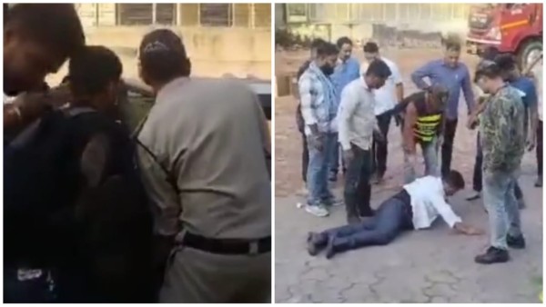 Clash between fire personnel and policemen while extinguishing the fire in Satpura building