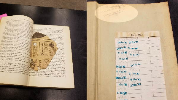 book returned to a library after 81 years in Washington USA read only 17 page