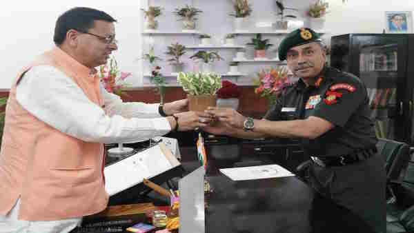  Uttarakhand: General Officer Commanding-in-Chief of Central Command met CM Pushkar Singh Dhami