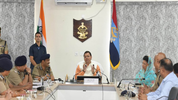 CM pushkar Dhami inaugurates newly built Sardar Patel Bhawan, police gets multipurpose building