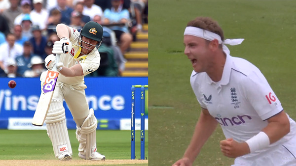 David Warner becomes bunny of Stuart Broad 2023 David Warner becomes bunny of Stuart Broad 2023