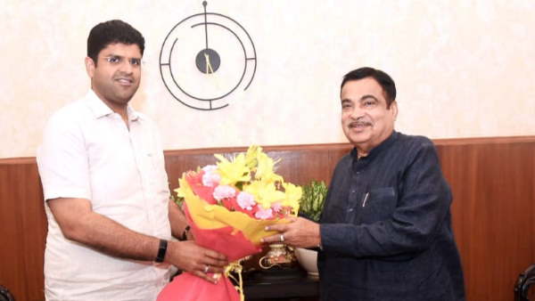 Deputy CM Dushyant Chautala met Union Road Transport Minister