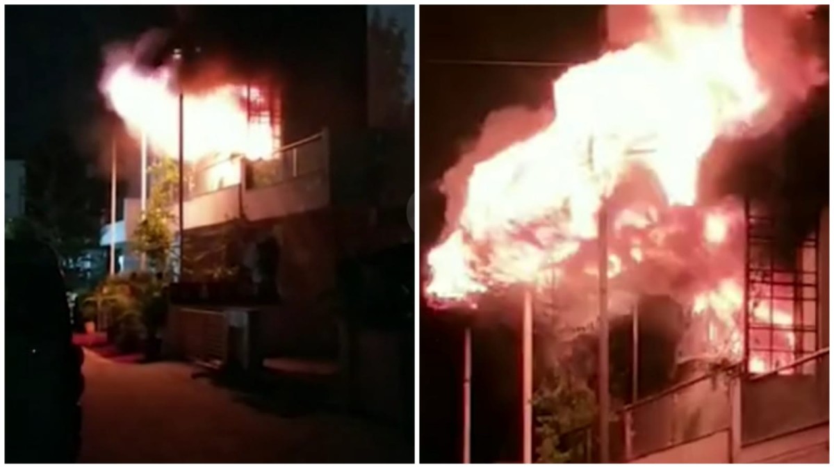 Engineer of agriculture department burnt alive while trying to save valuables, house caught fire