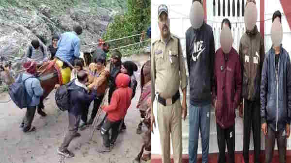 Kedarnath:man killing an injured horse footpath passenger interrupted thrashed police taught lesson