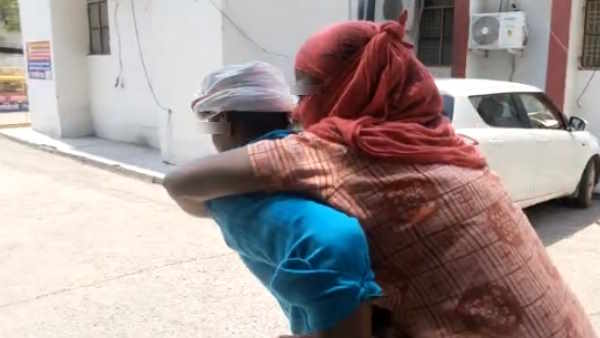 brother in law raped handicapped sister in law father reached ssp office taking his daughter on back 