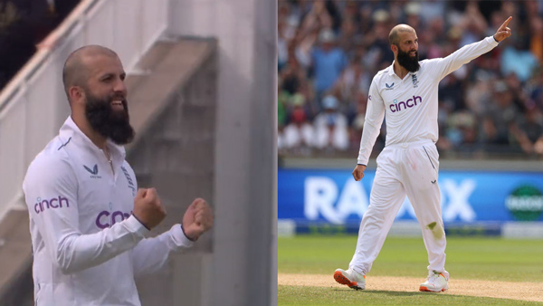 Moeen Ali bowling in ashes 2023
