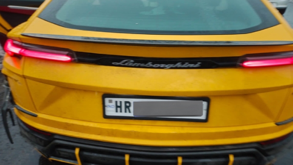 Lamborghini car accident