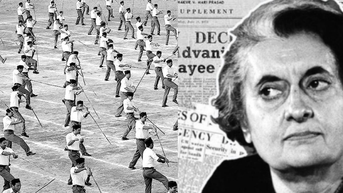 Emergency 1975 Indira Gandhi had imposed a ban on the rss over threat to the country Emergency 1975 Indira Gandhi had imposed a ban on the rss over threat to the country