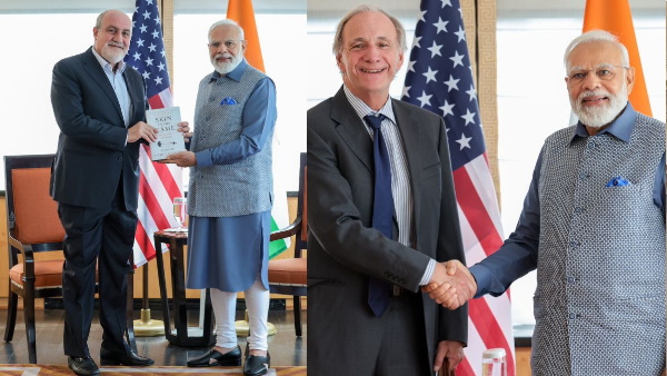 PM Modi Meets The Black Swan Writer
