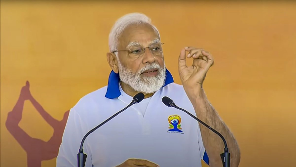 PM Modi At Yoga Event At UN