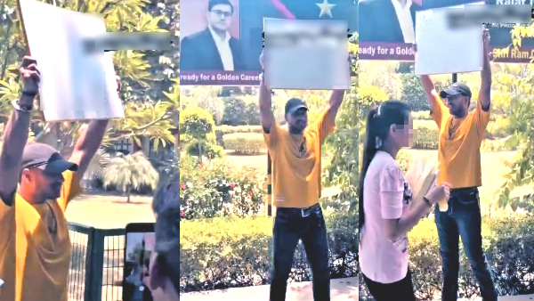 Muzaffarnagar viral video student roaming in college with obscene posters 
