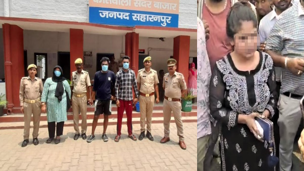 Viral Video Bajrang Dal caught hindu girl with Muslim boy beat her in the middle of the market