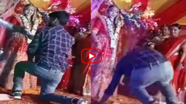 Stunt after gift on stage