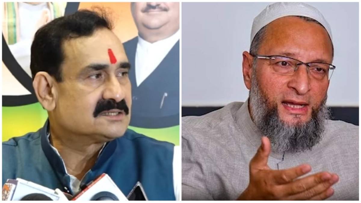 AIMIM Owaisi targeted BJP in Ganga-Yamna dispute said MP government lagged behind they hate Muslims AIMIM Owaisi targeted BJP in Ganga-Yamna dispute said MP government lagged behind they hate Muslims